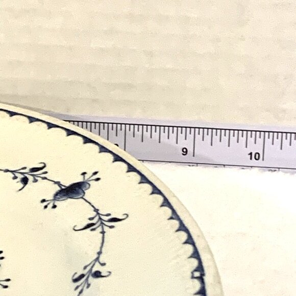 Furnivals Denmark Blue - 12" Vintage Blue and White Oval Platter. - Picture 5 of 5